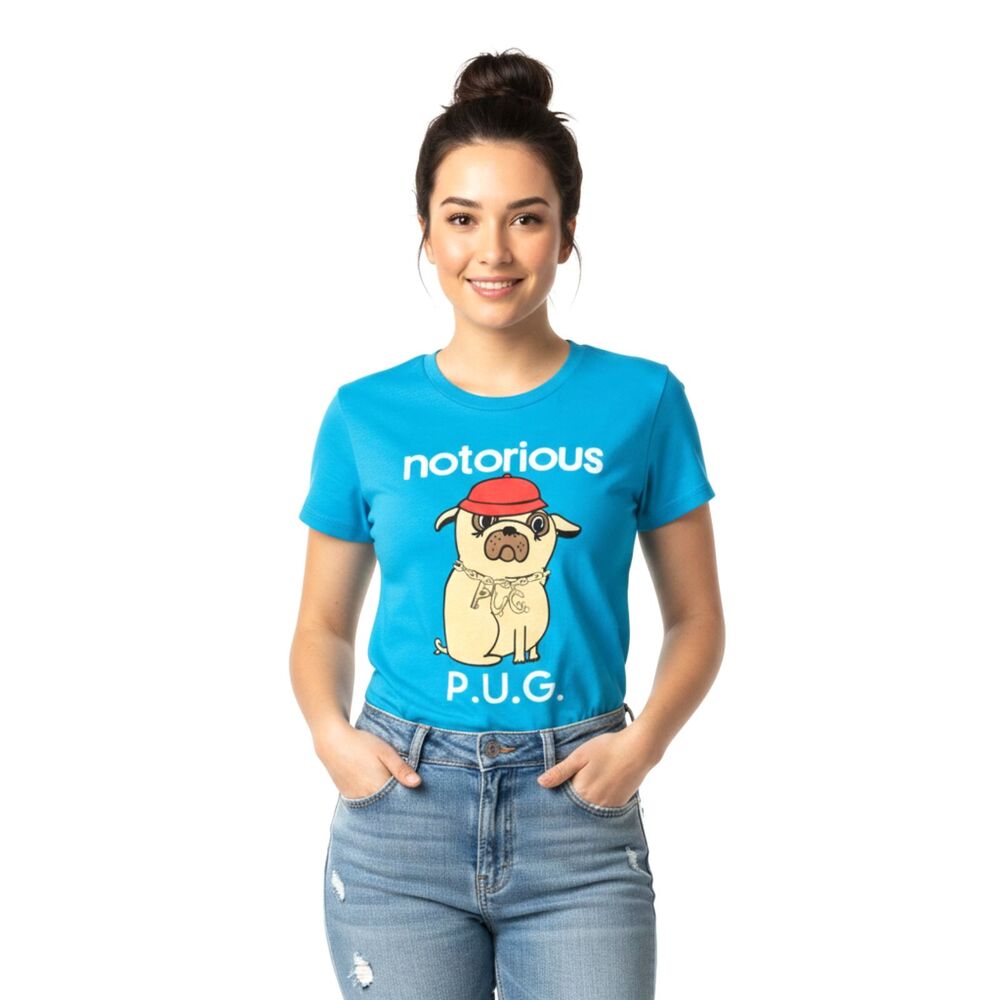 Notorious‎ P.U.G. Graphic T-Shirt NWOT - Dog and Pug Lovers - Size L